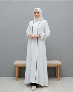 New Model Gamis Abaya Inara Wanita Premium Terbaru Stylist Modis Elegant Crinkle Airflow High Quality Trand Baju Lebaran Muslim Syari Arabian Basic Hitam Polos Simple remaja santri style