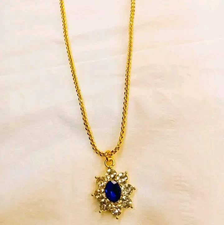 blue safir kalung medan padar aman d pakai Shari hari