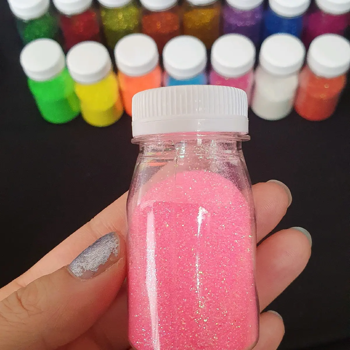 Bubuk Glitter Serbuk Halus Manik Gliter Hena Premium 20GR - Aksesoris Nail Art Mengkilap Polish Kuku Henna Kutek Glitters Buket Bunga Bouquet Nailart