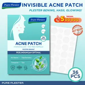 Pure Plester Jerawat Acne Patch / Acne Treatment 36 Pcs Pagi dan Malam Spot Acne Pimple Patch Ultra Thin Transparant Acid