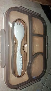 Product Review of LUNCH BOX 3 & 4 SEKAT FREE SPORK I LUNCH BOX BPA FREE I KOTAK BEKAL DENGAN SEKAT from M**💤 1