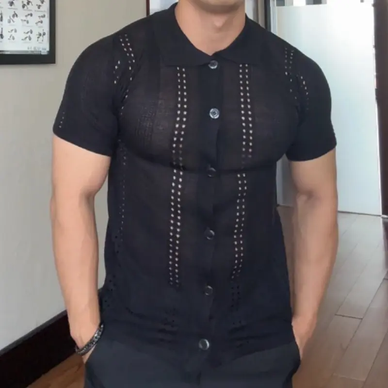 Rajut bolong hitam unisex 5