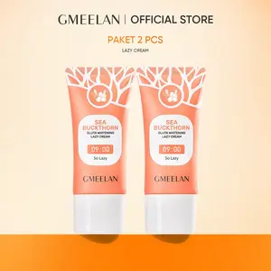 GMEELAN 2PCS Krim Sea Buckthorn Gluta Lazy Cream 30g*2, Niacinamide Pemutih Wajah