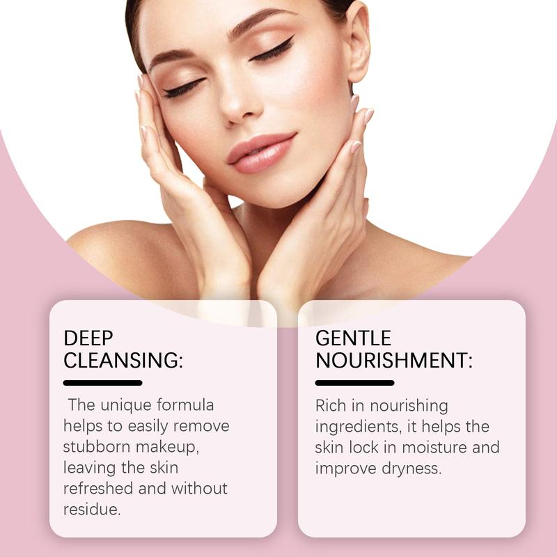Product Introduction of Hoygi Strawberry Cleansing Makeup Remover Gentle Ingredients Makeup Removing Treatment Deep Cleansing Improves and Nourishes Skin Texture 4