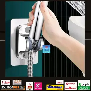 braket shower sistem naik turun sistem tempel di dinding / dudukan shower naik dan turun