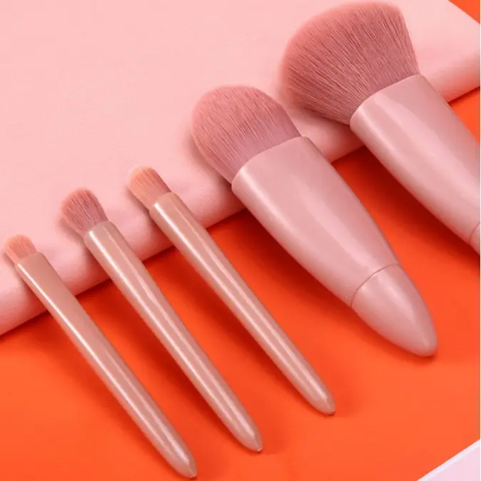 BISA COD K5282 Kuas Cermin 5 in 1 / Brush Make Up  / Set Brush Cermin / Kuas Makeup Cermin 7