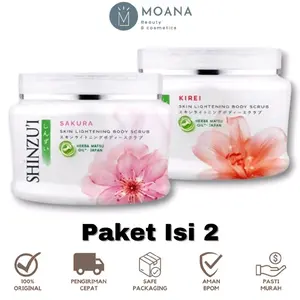 [ISI 2] Shinzui Skin Lightening Body Scrub 200 Gr  & 110Gr | Lulur Shinzu'i Mencerahkan Glowing Exfoliasi
