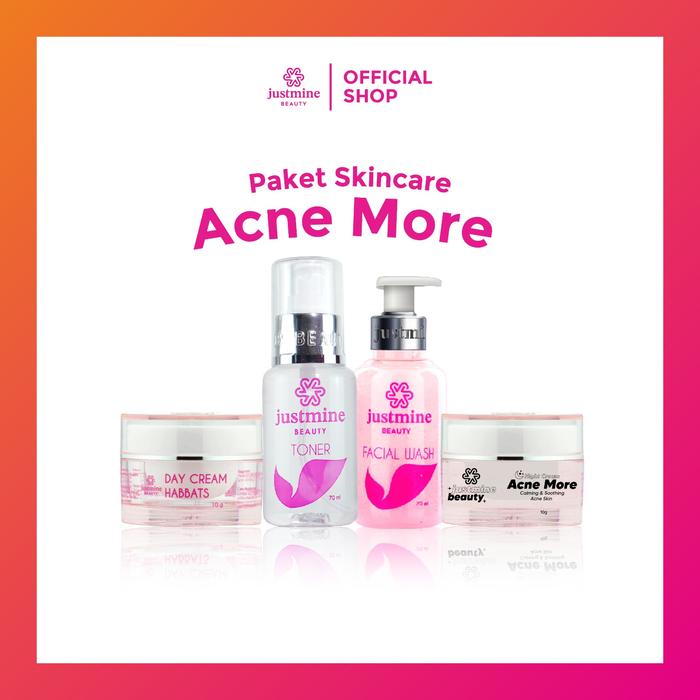 Gambar Justmine Beauty Paket Acne More Untuk Jerawat Moderat isi 4 - New BPOM dari Justminebeautyofficialshop Kota Bogor 2 Tokopedia