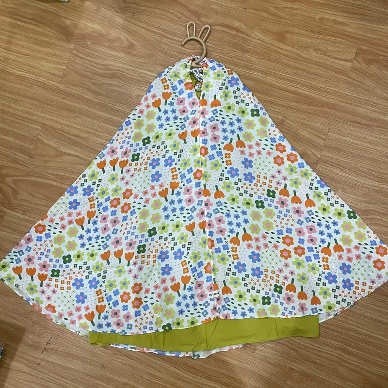 Mukena Anak Flower Series 2 in 1 Bahan Rayon Premium Lembut Nyaman Usia 4-13 Tahun Pouch Serut By KAL COLLECTION 6