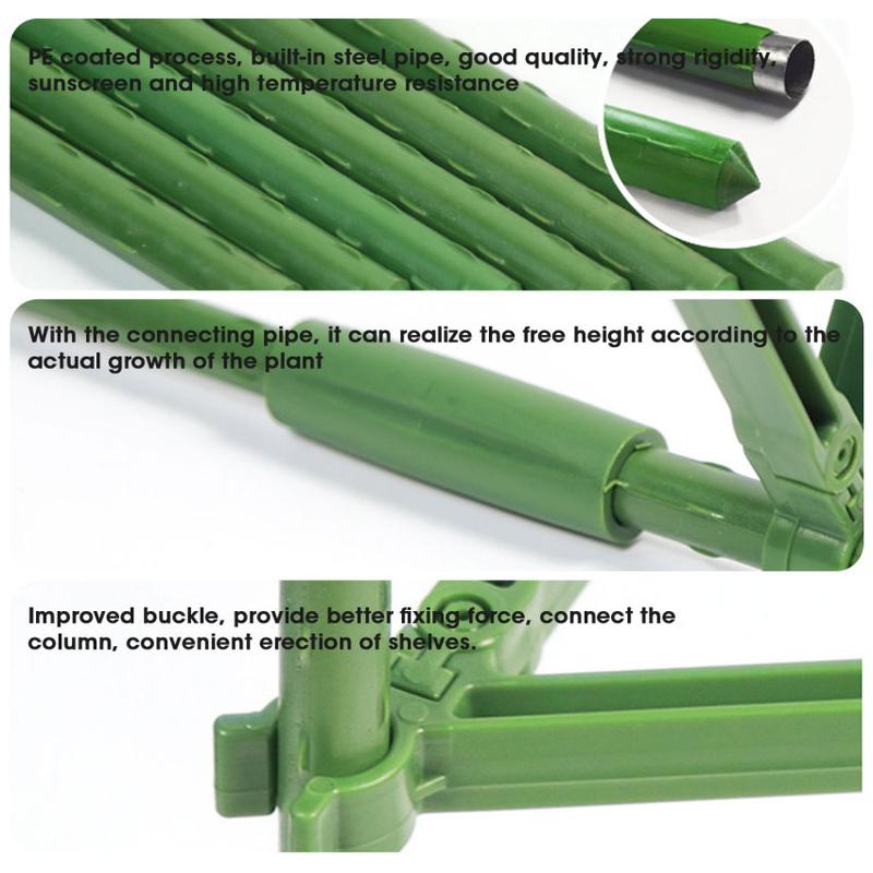 80cm Plastic Column Vine Plant Bracket Potted Plant Flower Tomato Support Pile Vine Climbing Frame Plant 5