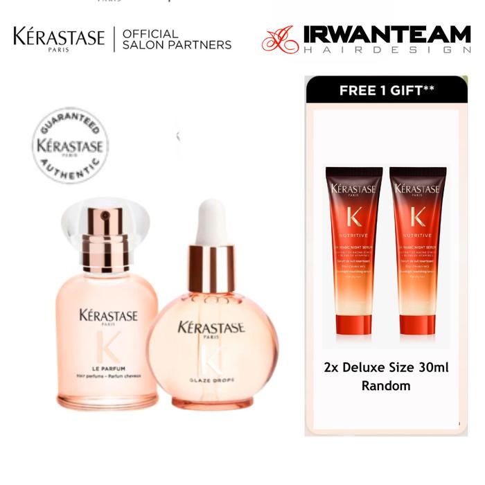 Gambar Kerastase Duo Glaze Drop & Le Parfum - Gloss Absolu Glaze Drop Hair Oil 45ml & Gloss Absolu Le Parfum Hair Perfume 30ml dari Irwan Team Kota Administrasi Jakarta Pusat Tokopedia