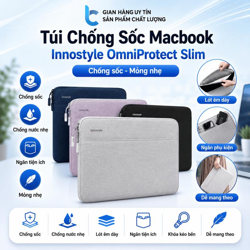 Túi Chống Shock Cho Macbook Innostyle OmniProtect Slim