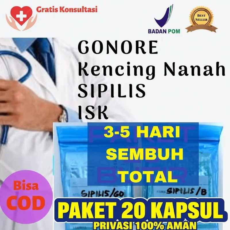 Obat Ampuh Atasi Sipilis Gonore Kencing Disertai Nanah Nyeri Pria Wanita  Halal Badan POM 100% Sembuh Total