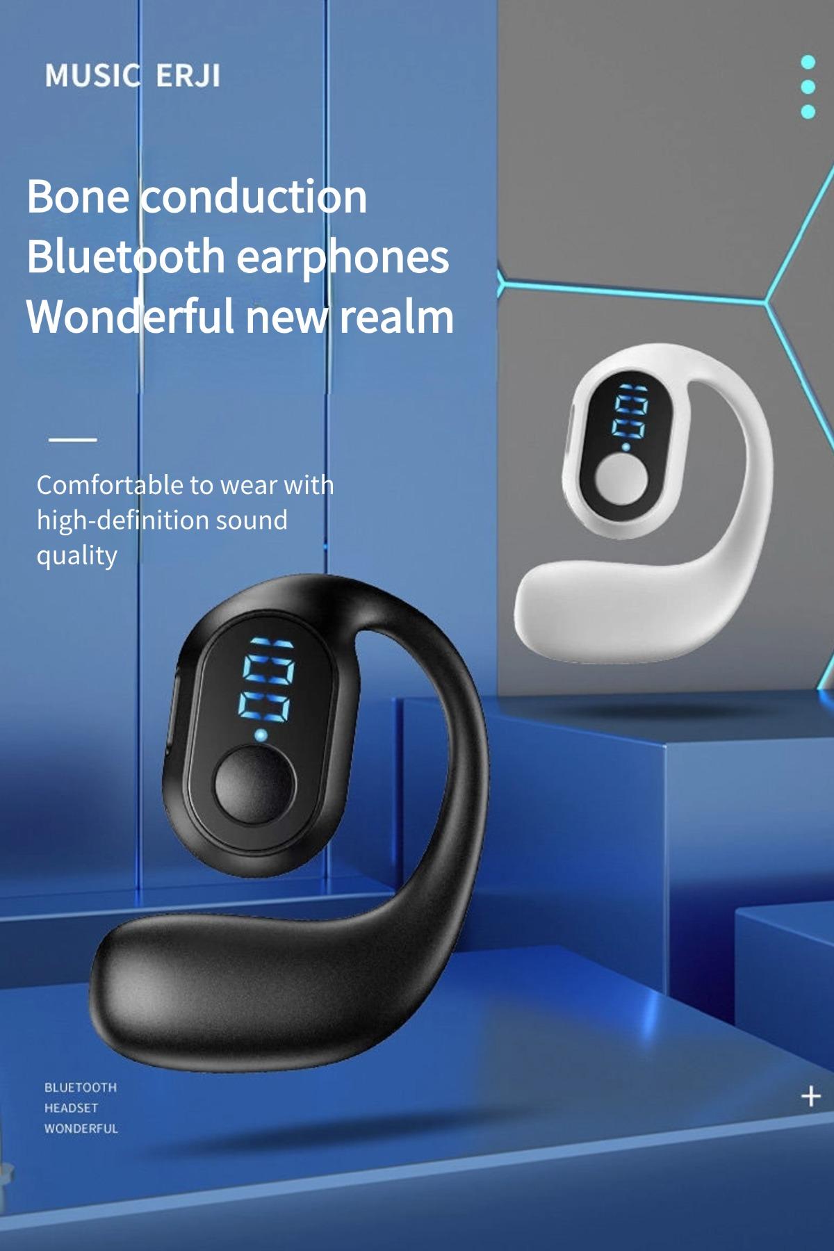 Headset OWS KY2pro Bluetooth , Earphone Nirkabel Tanpa Masuk Telinga, Earbuds LED Display, Headphone Suara Jernih untuk Olahraga Headset OWS KY2pro Bluetooth , Earphone Nirkabel Tanpa Masuk Telinga, Earbuds LED Display, Headphone Suara Jernih untuk Olahraga