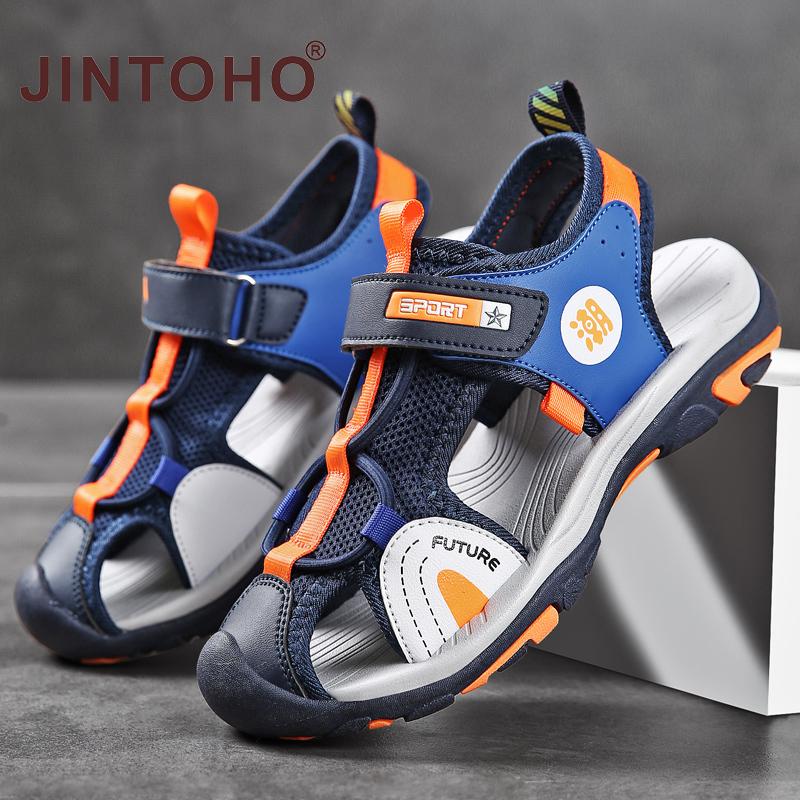  JINTOHO-Xăng Đan Mùa Hè Mới Cho Trẻ Em Xăng Đan Thời Trang Cho Bé Trai Đế Mềm Chống Va Chạm Ngón Chân Đi Biển Giày Nước Cho Trẻ Em Giày Thể Thao Thường Ngày Cho Bé Gái 