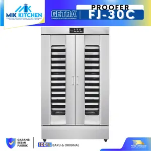 GETRA Proofer FJ-30C / FJ30C / FJ30C / FJ30 / FJ-30 / FJ 30 / FJ30-C / FJ30 C Electric Pengembang Adonan Roti Listrik Kapasitas 30 Loyang Aluminium Nampan Suhu 36-38°C Garansi 1 Tahun - Buah