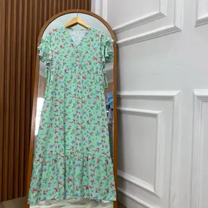 Kimono Aiko Rayon Premium – Maxi Dress Longgar Busui Friendly