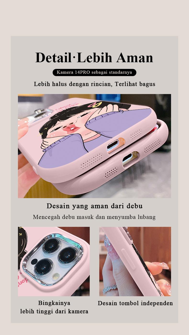 Casing hp softcase untuk iphone oppo vivo samsung infinix realme redmi case gadis cantik XPD0212