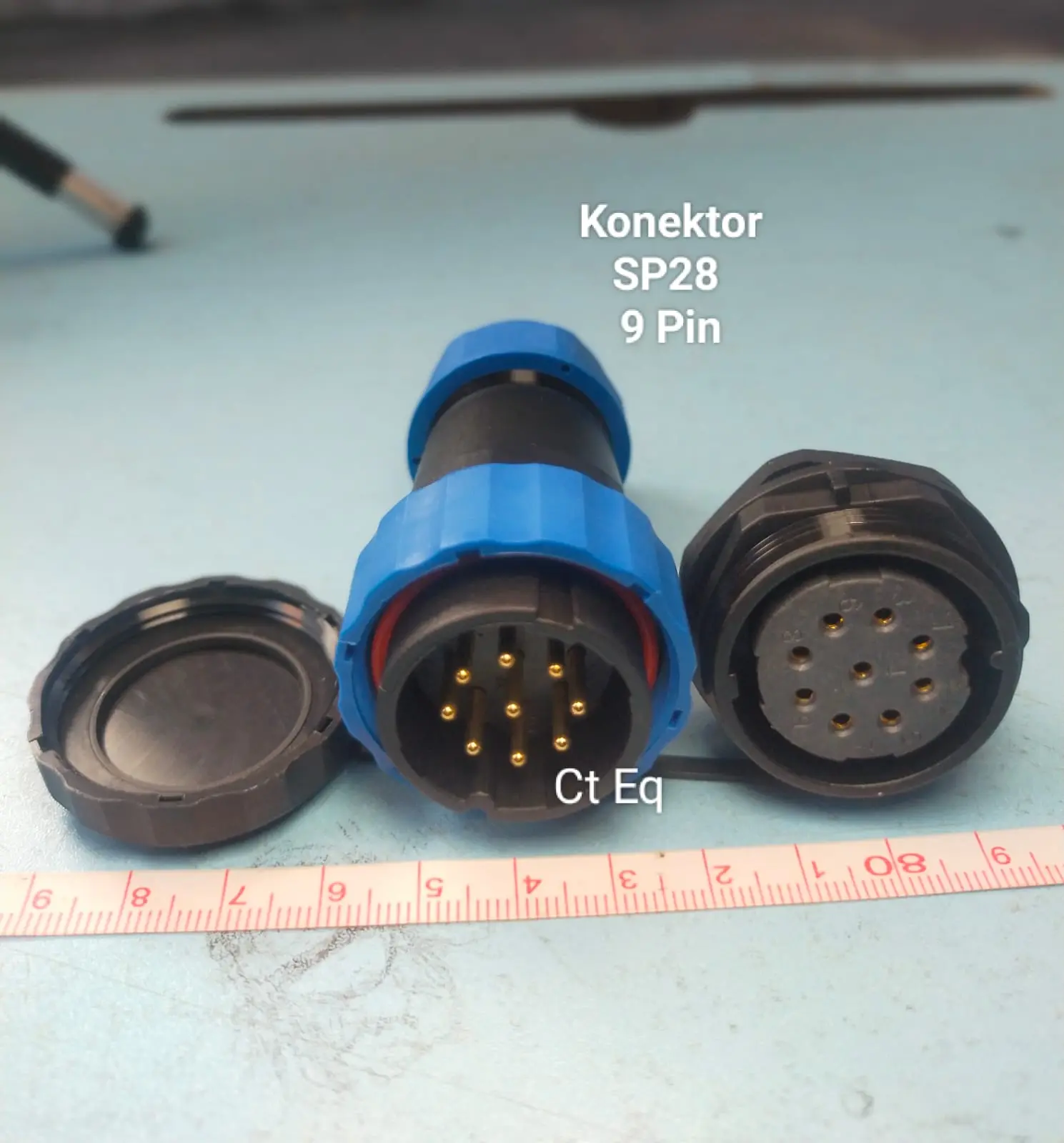 Konektor SP28 9 Pin Plug n Socket IP68 Panel Mount konektor Steker 9 Core connektor