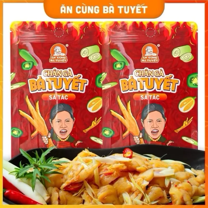 chân gà rút xương, sả tắc, chân gà chua cay có xương - Ăn cùng Bà Tuyết 1