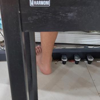 Product Review of Harmoni Bench Kursi Piano Keyboard Kayu Solid Wood / Hitam Black from Tokopedia customer review 0