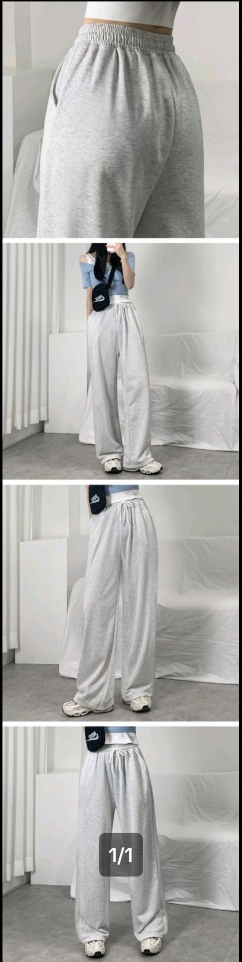 Product Introduction of Celana Kulot Training High waist Basic Wanita -Trackpants Sweatpants Celana Panjang Olahraga Loose Pant Korean Style Cewek Sport 15