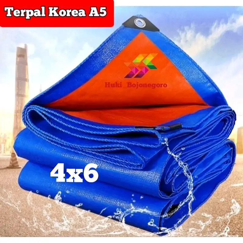 terpal Korea A5 4x6 terpal tenda terpal anti air terpal premium Plastic Thick