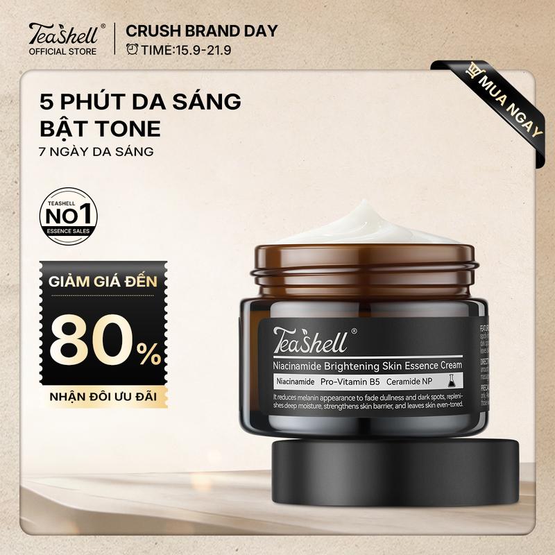 【CRUSH BRAND DAY】Teashell Kem Dưỡng Sáng Da Niacinamide 4 Trong 1 50ml – Dưỡng…