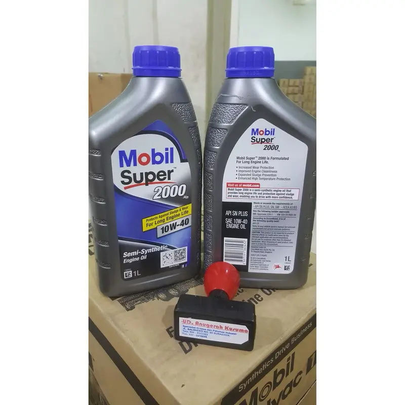 ORIGINAL Oli Mobil1 Mobil Super 2000 10w 40 Super Friction Fighter 10w40 10w-40 BOTOL 1 L 1Liter 1