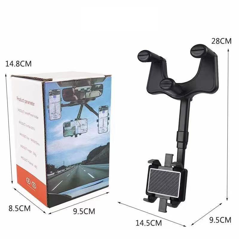 Holder Hp Mobil Putar 360 derajat / Holder Kaca Spion Multifungsi 5
