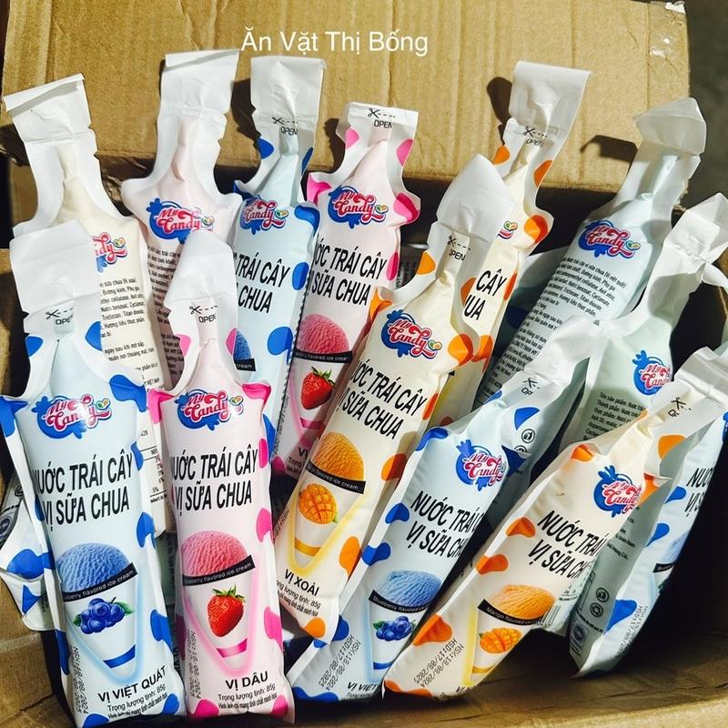 1 Thùng Nước 40 Gói Nước Sữa Chua Vị Trái Cay Mix Vị Táo,Xoài,Dâu,Việt Quất