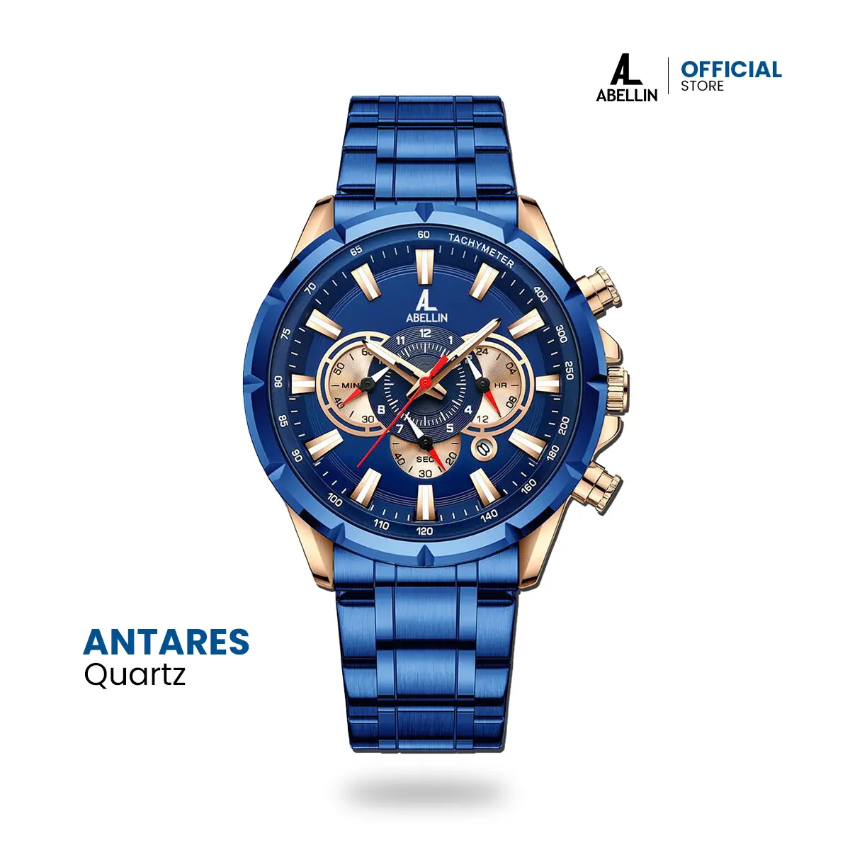 ANTARES Quartz - Jam Tangan Pria Analog Premium Original Brand Lokal Eksklusif Bergaransi Mewah Tahan Air Water Resistant Kotak Premium Stainless Watch Watches