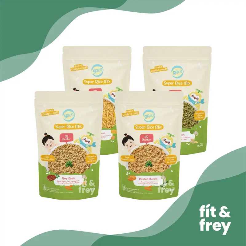 GROUU Super Rice Mix 200g - Beras Mpasi - Nasi Instan No Msg 0