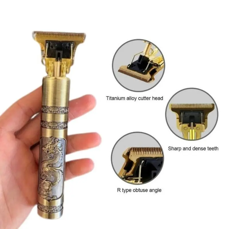 CUKUR Vintage Naga Alat Mesin Cukur Potong Rambut Elektrik Kumis clipper Jenggot 1