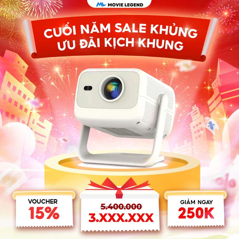 HN1 Sale Cuối Năm Máy Chiếu Q10 Ultra Max Version 2 - Máy Chiếu Movie Legend Hỗ Trợ Full HD