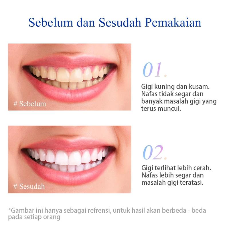 [BPOM] BREYLEE Pemutih Gigi Teeth Whitening Powder Removes Pembersih Karang Gigi Mencerahkan Gigi Gusi Mulut Memutihkan 5