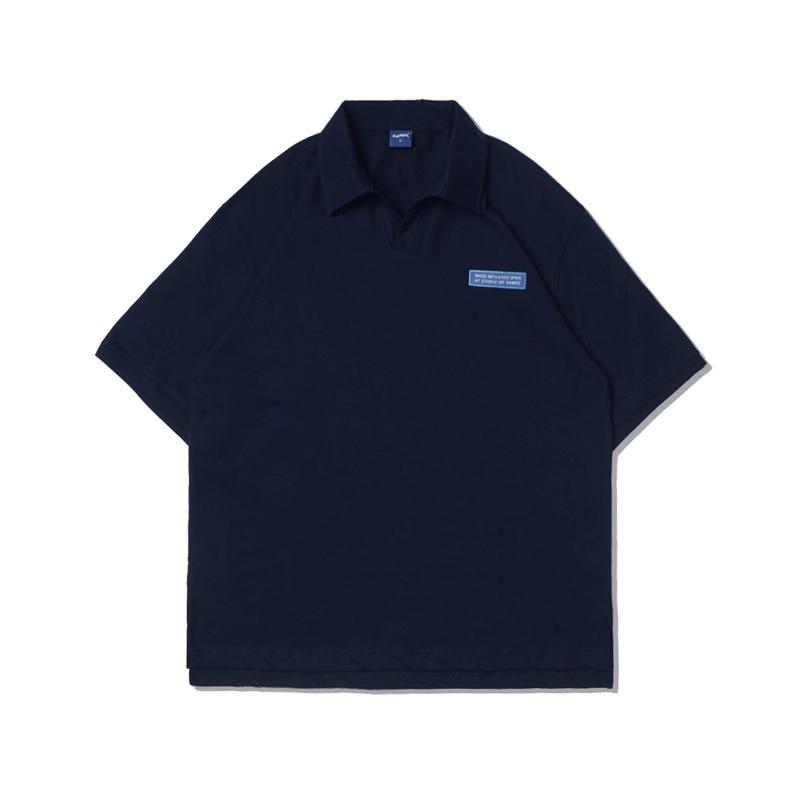 Samee Rugby Lengan Pendek Navy Over size 0
