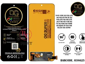 LCD TOUCHSCREEN COMPATIBLE FOR VIVO V29E 5G / V30 LITE 5G / V30 SE / V40 SE 5G / V40 LITE 4G / V40 LITE 5G / Y100 4G / Y100 5G / T3 5G / Y200 5G / Y200E 5G / IQOO Z9 5G / S18E FULLSET ORIGINAL OG