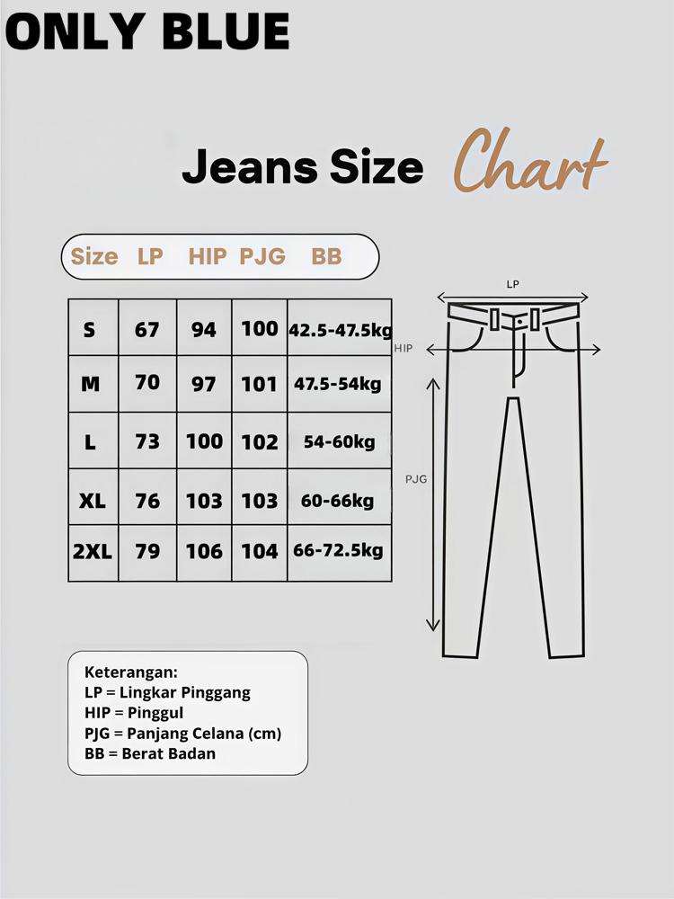 ONLY BLUE jeans wanita / Celana jeans wanita terbaru / Higt waist jeans wanita