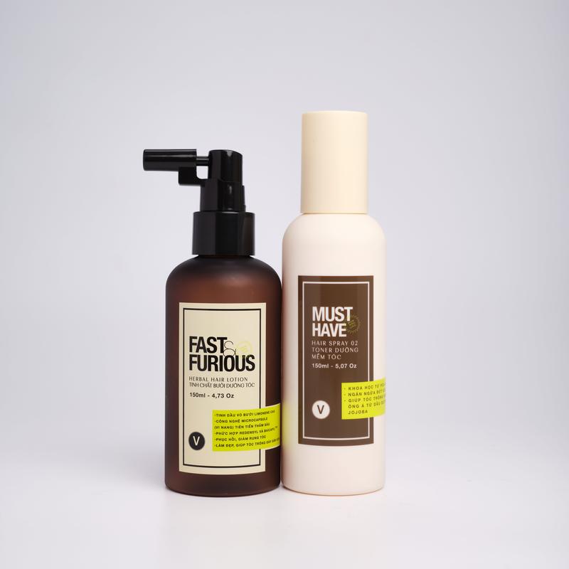 VyVy HairCare Combo Xịt Bưởi Redensyl & Toner Bóng Tóc Hỗ Trợ Nuôi Dưỡng Chăm Sóc Tóc Với Tinh Dầu Bưởi Redensyl Baicapil và 11 Loại Axit Amin