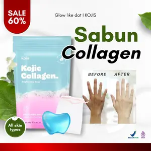 [READY STOCK] KOJIS KOJIC Collagen Whitening Soap - Sabun pencerah, mencerahkan, memutihkan tubuh dan wajah - Perawatan kulit kusam dan belang