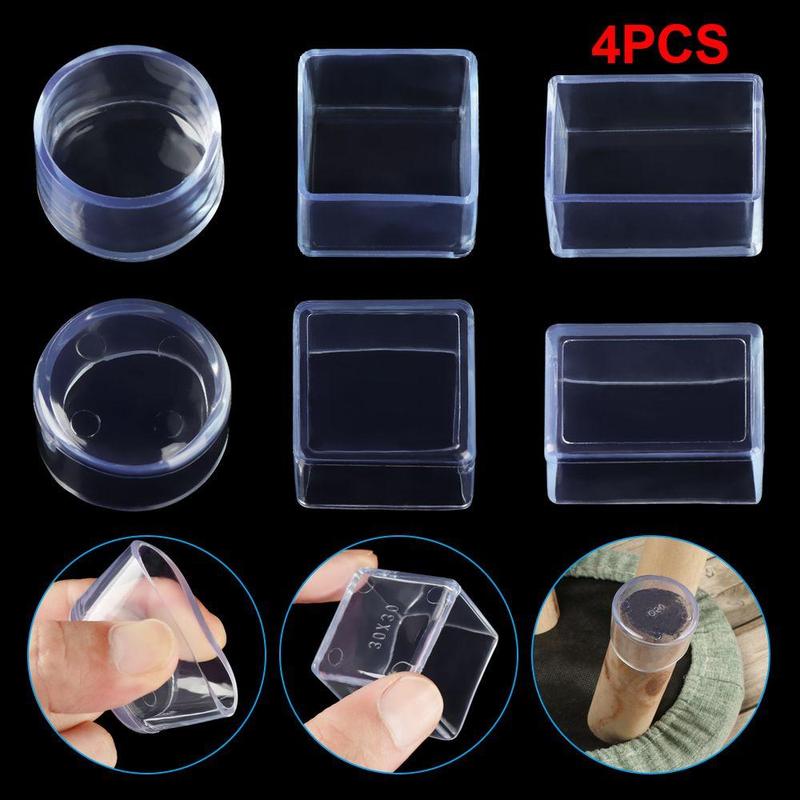 bywith 4 cái / bộ Bàn Bảo vệ sàn Đáy tròn Vỏ chống trượt Miếng đệm silicon Mũ…