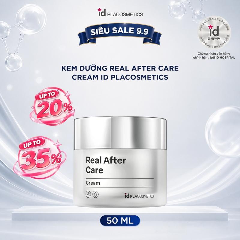 Kem Dưỡng ID Placosmetics Real After Care Cream Phục Hồi Da Giảm Sưng Nề 50ml