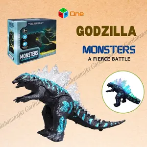Mainan robot action figure godzilla king of monster ada lampu dan suara