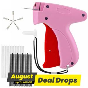 Quick Clothing Fixer, 1 Count Handheld Tag Attacher Gun with 6 Counts Needles &1000pcs Barbs Fasteners, Sewing Craft Kit for Retail Hang Price Fabric, Handheld Sewing Machine, Sewing Supplies Crafts