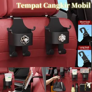 Beruang Hitam Dan Putih Lucu Cup Holder Mobil， Bunga Kamelia Lucu Tempat Gelas Mobil