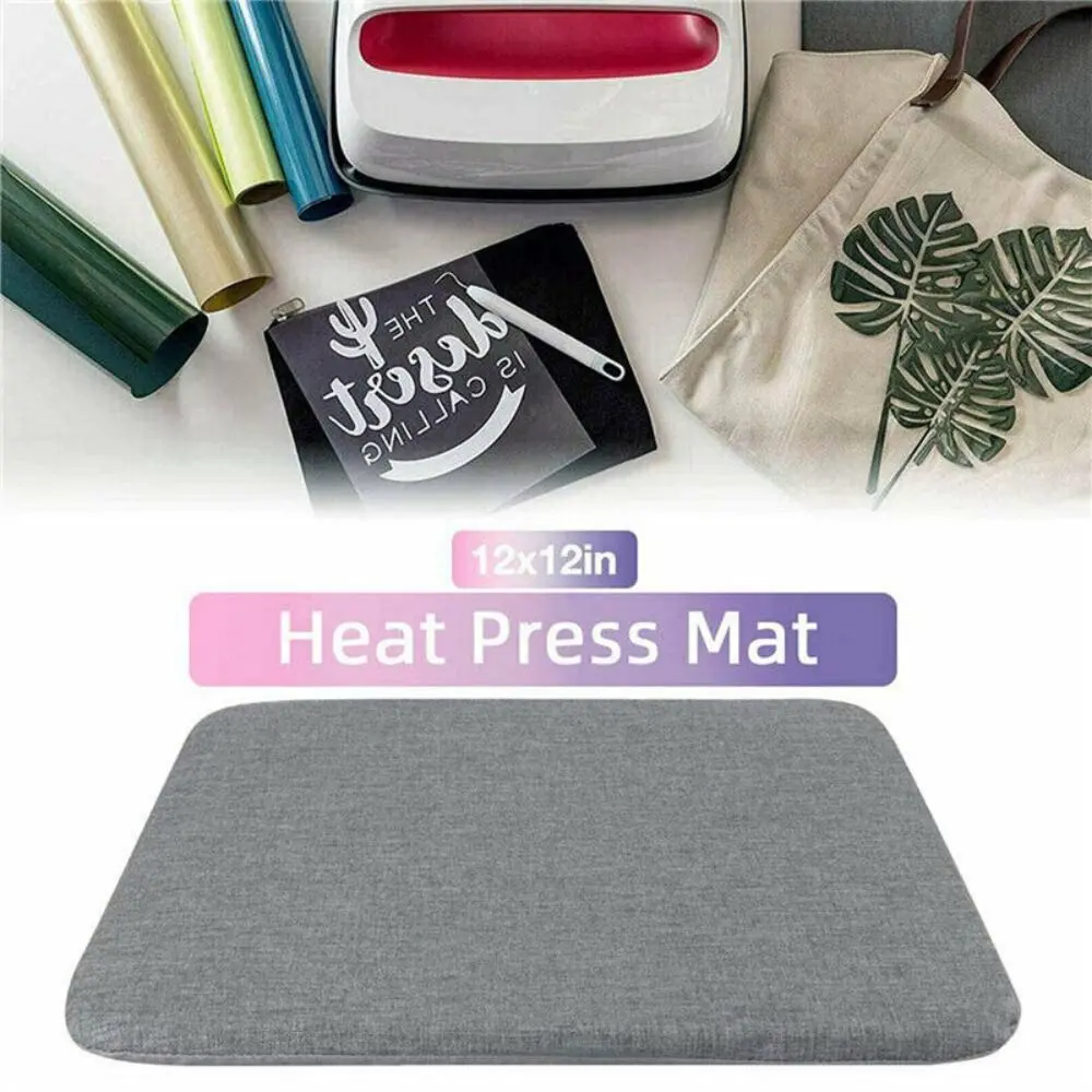Portable High Temperature Resistant Heat Press Mat Anti-scalding HTV Craft Heat-Resistant Protective Mat Vinyl Ironing DIY Ironing Pad Embroidery