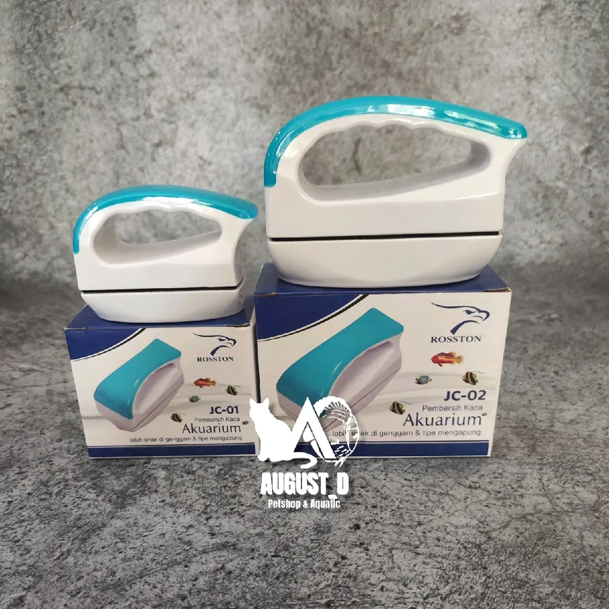 ROSSTON JC 01, JC 02, JC03 Magnet Pembersih Kaca Aquarium Mengapung