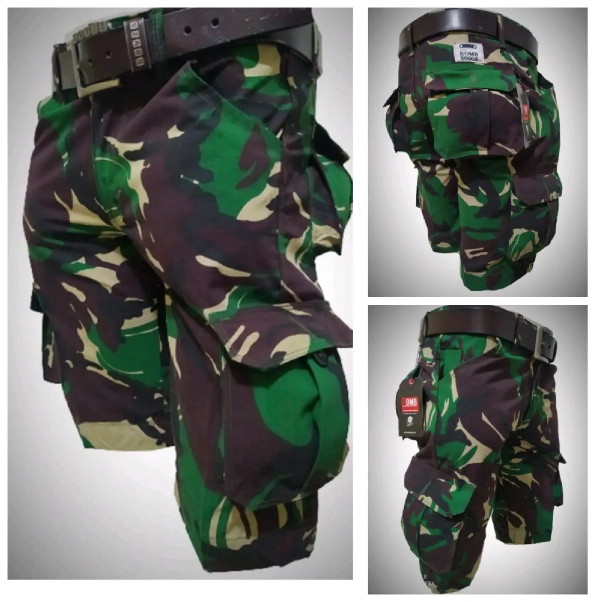 celana pendek cargo loreng tni Katun