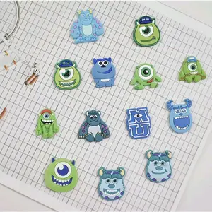 TERBARU AKSESORIS SANDAL JIBBITZ MONSTER BLUE GREEN PIN SANDAL BAIM SEPATU CHARM KARAKTER MENARIK LUCU VIRAL KEKINIAN PREMIUM